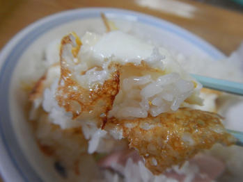 朝食 黄金ご飯